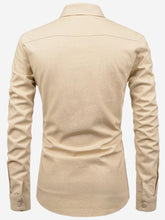 Men Casual Full Sleeve Shoulder Cut Shirt